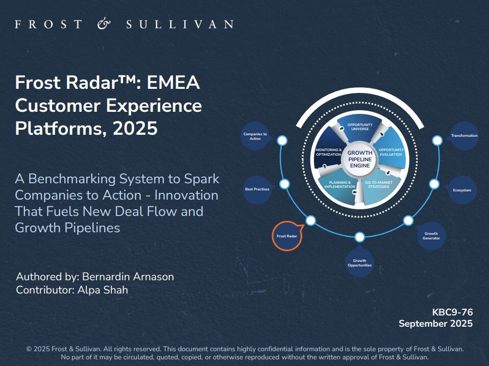 Frost Radar™: EMEA Customer Experience Platforms, 2025 