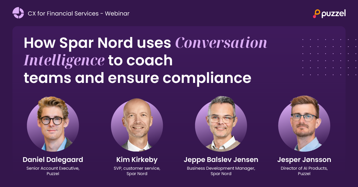 How Spar Nord uses Conversational Intelligence to  coach teams and  ensure compliance